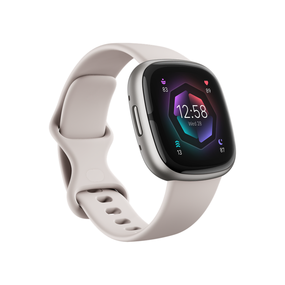 Fitbit Sense 2 Platinyum/Ay Beyazı Akıllı Bileklik