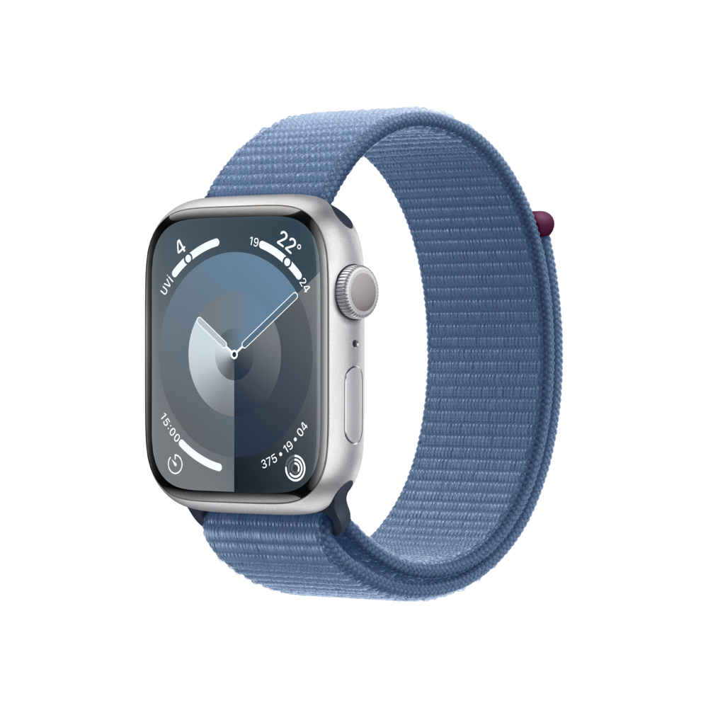 Apple Watch S9 45mm Gümüş Kış Mavi SL Akıllı Saat
