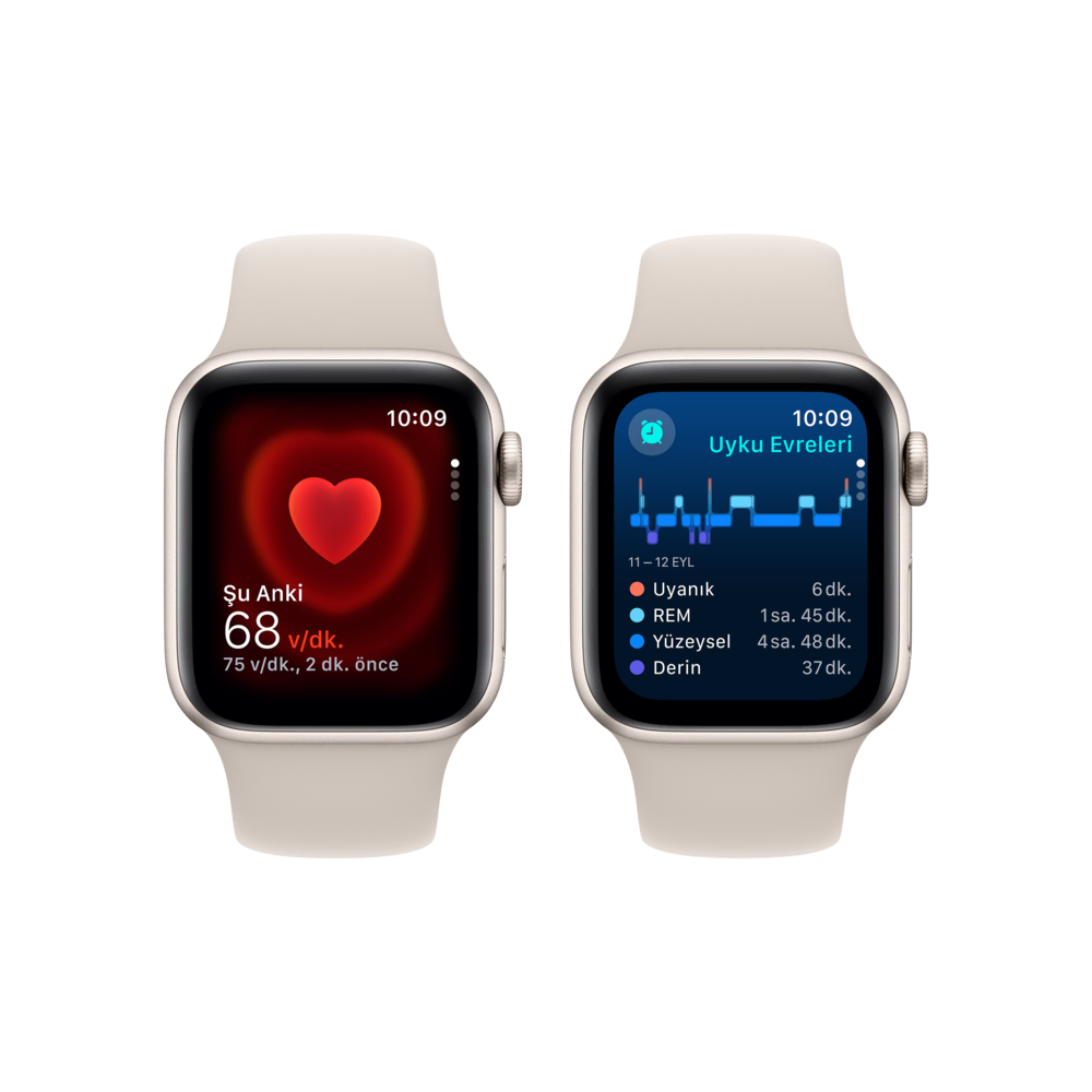 Apple Watch SE,  40mm Yıldız ışığı - M/L Akıllı Saat