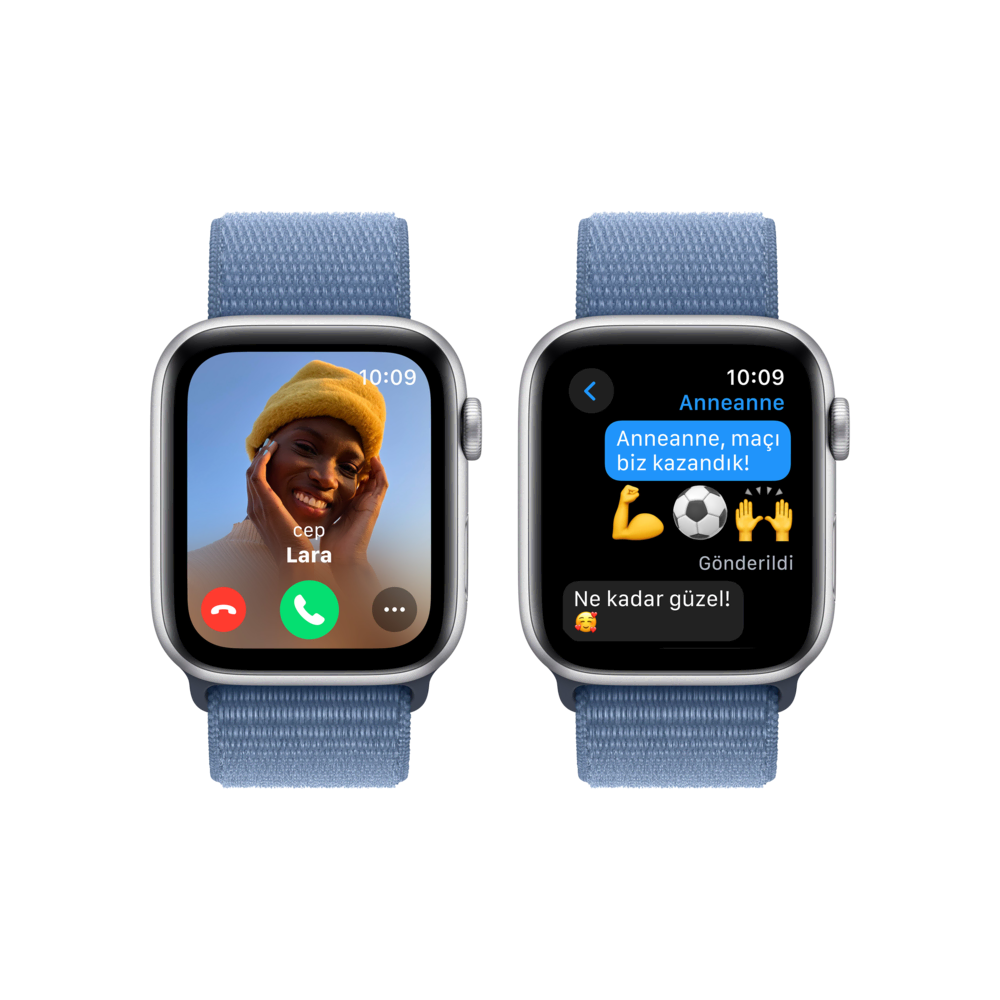 Apple Watch SE,  40mm Gümüş Kış Mvi Loop Akıllı Saat