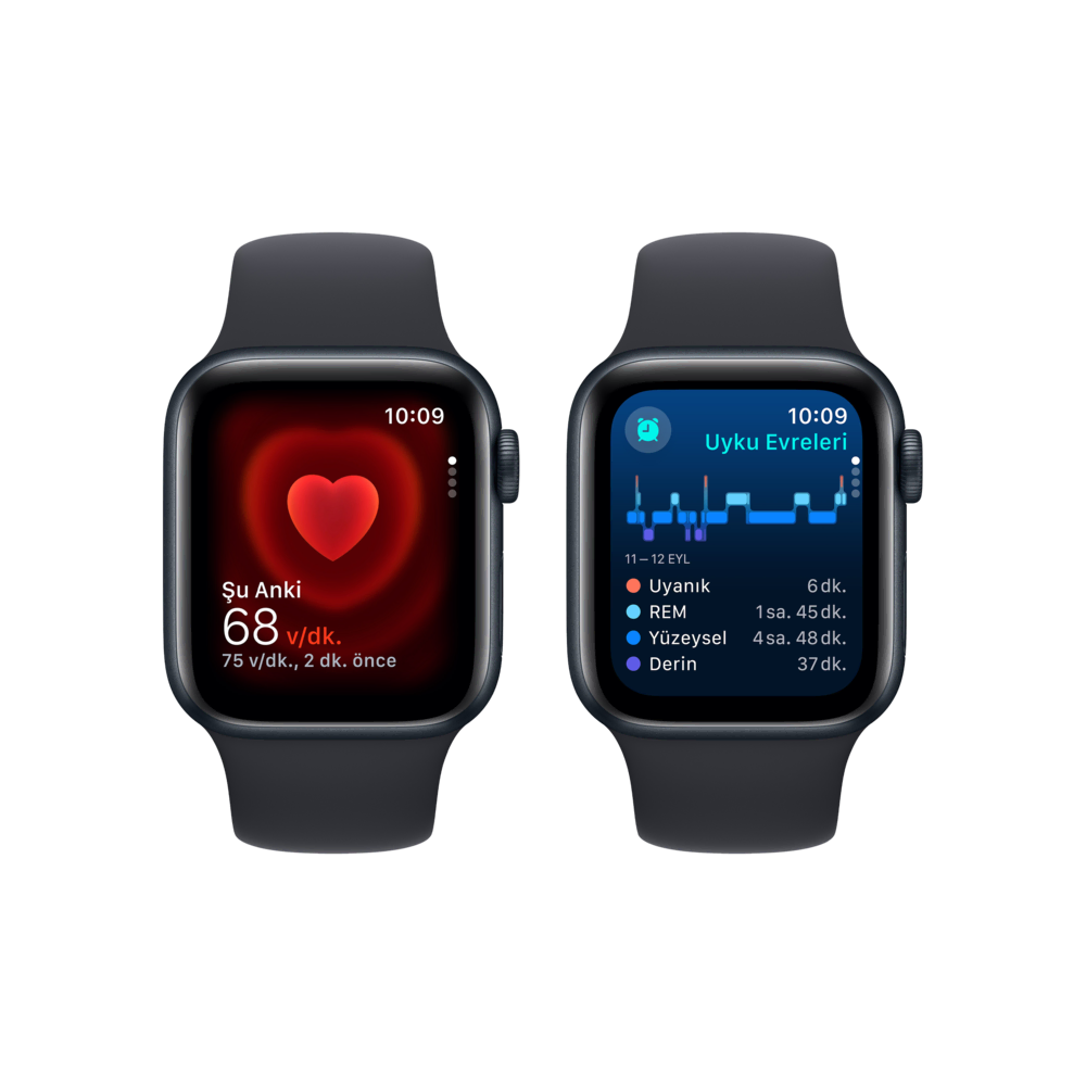 Apple Watch SE,  44mm Gece yarısı - M/L Akıllı Saat