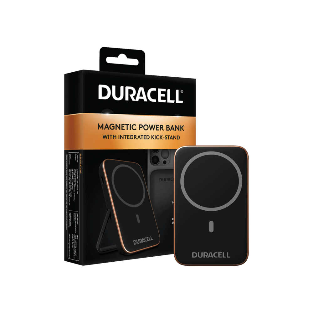 DURACELL 5000 PBANK MAGSAFE 12W BLACK Powerbank