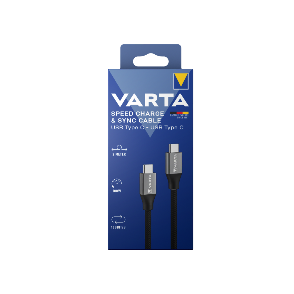 VARTA Şarj Kablosu 2m C-C Şarj Kabloları