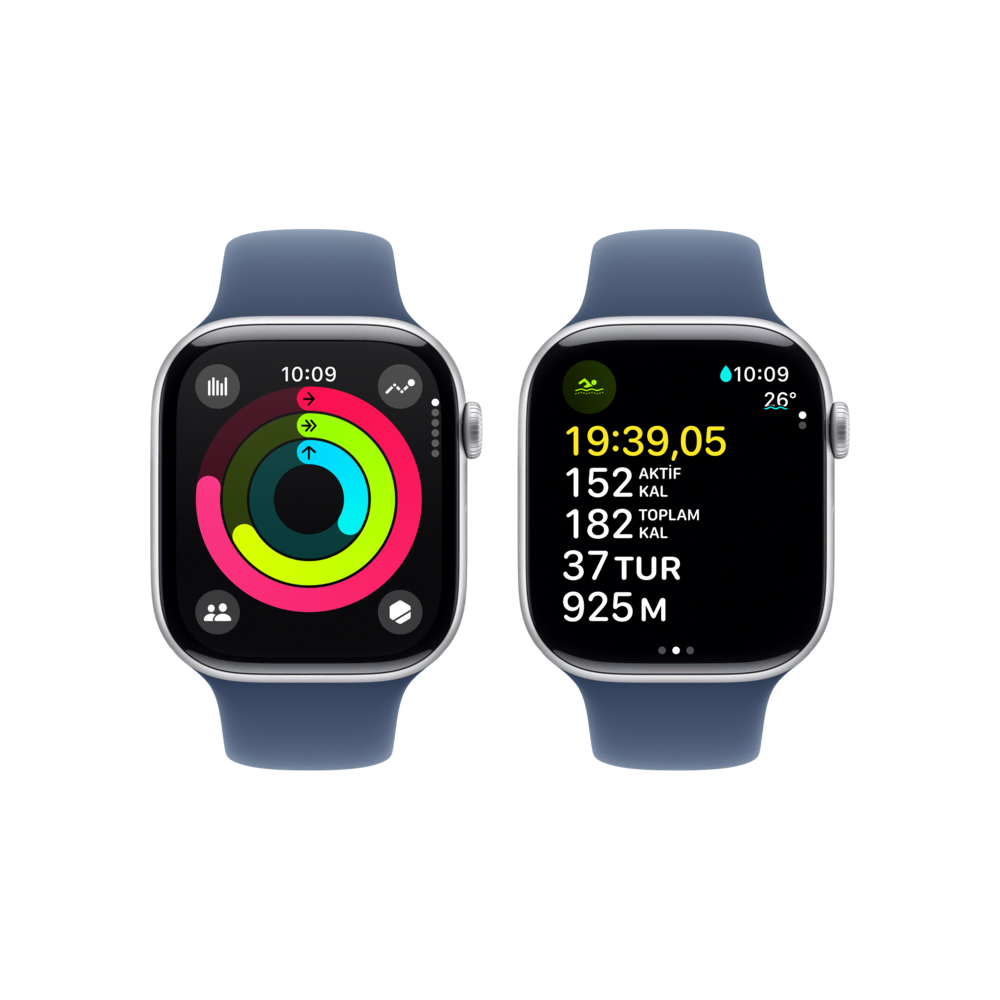 Apple Watch 10 GPS 46mm Gümüş SB-M/L Akıllı Saat