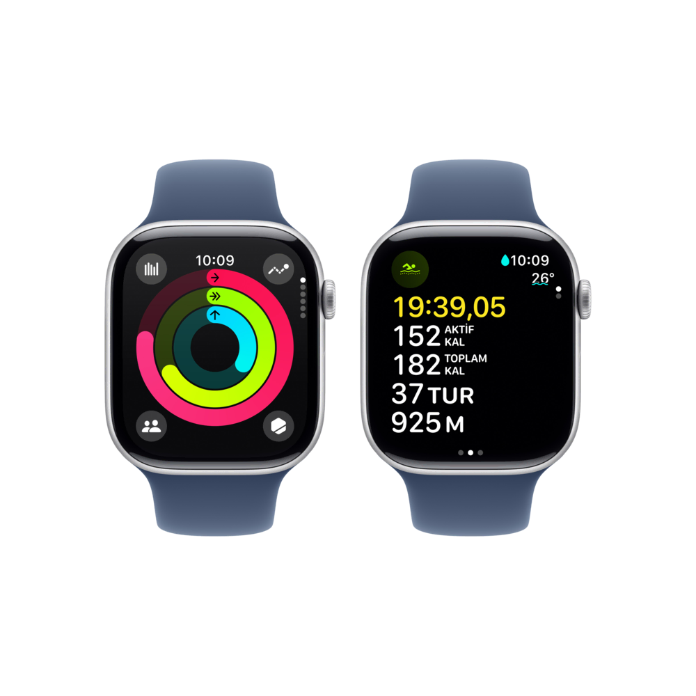 Apple Watch 10 GPS 42mm Gümüş SB-S/M Akıllı Saat