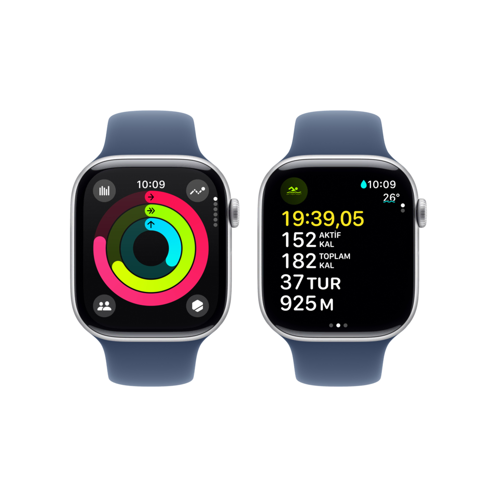 Apple Watch 10 GPS 42mm Gümüş SB-M/L Akıllı Saat