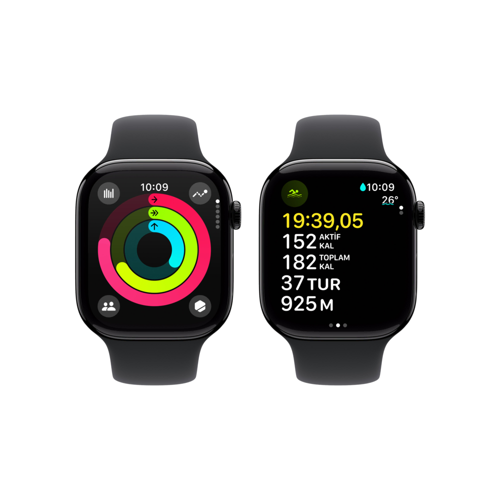 Apple Watch 10 GPS 42mm Siyah SB-S/M Akıllı Saat