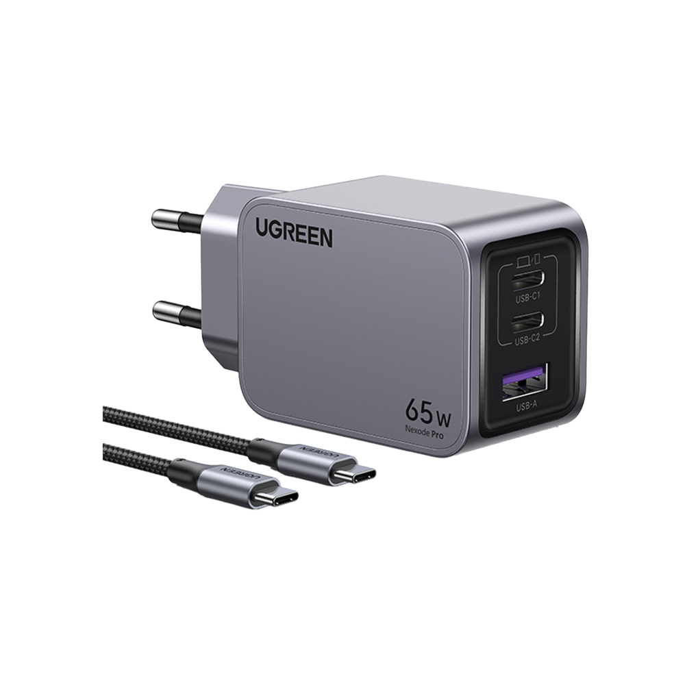 UGREEN Nexode Pro 65W adaptör+100W kablo Cep Telefonu Aksesuar