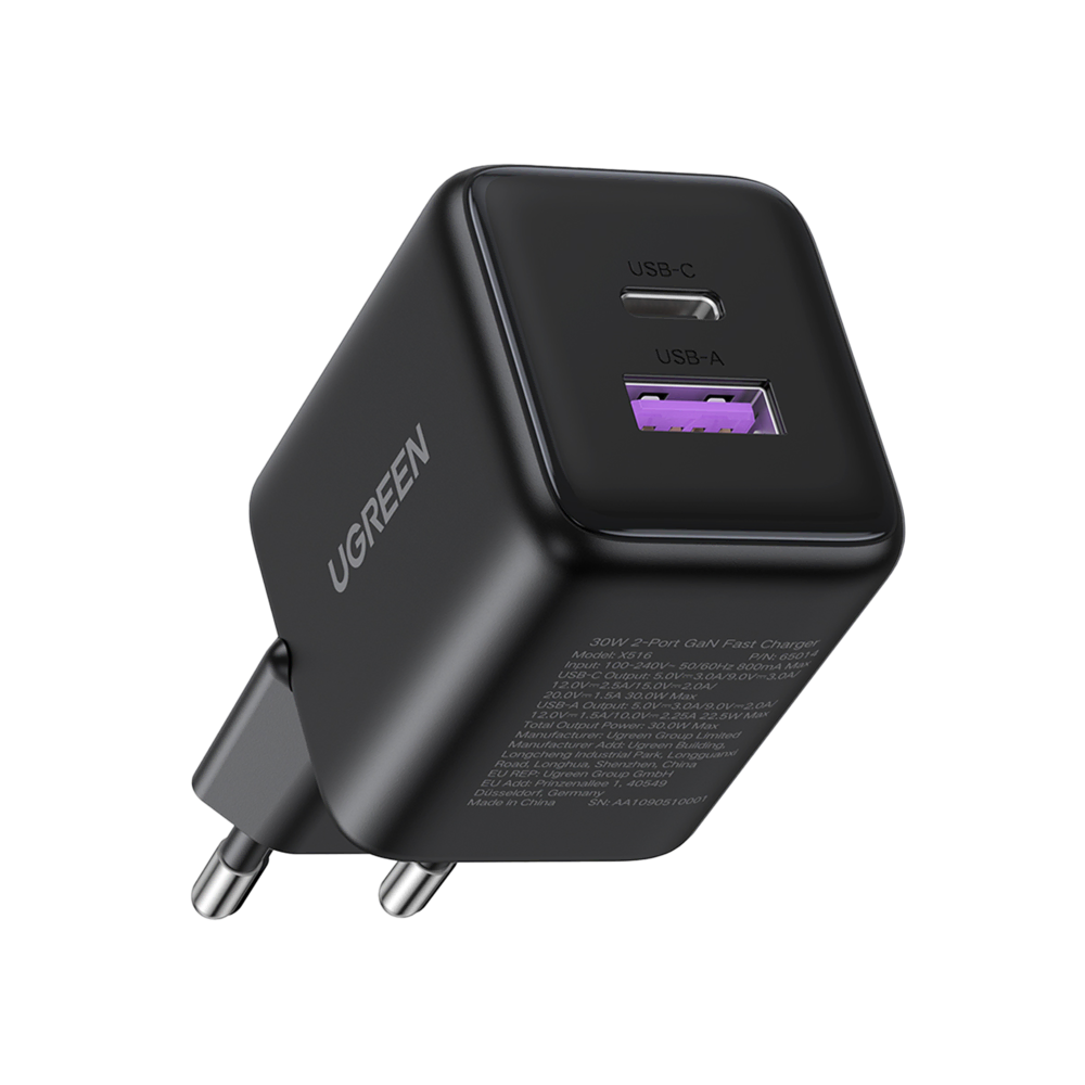 UGREEN 30W 2 Portlu Hızlı Şarj Cihzı Syh Cep Telefonu Aksesuar