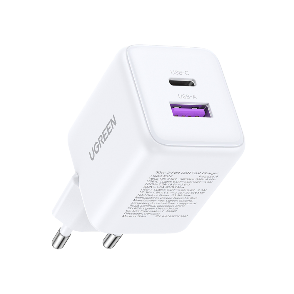 UGREEN 30W 2 Portlu Hızlı Şarj Cihzı Byz Cep Telefonu Aksesuar