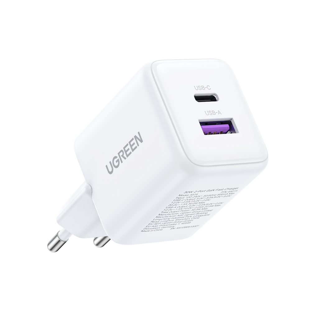 UGREEN 30W 2 Portlu Hızlı Şarj Cihzı Byz Cep Telefonu Aksesuar