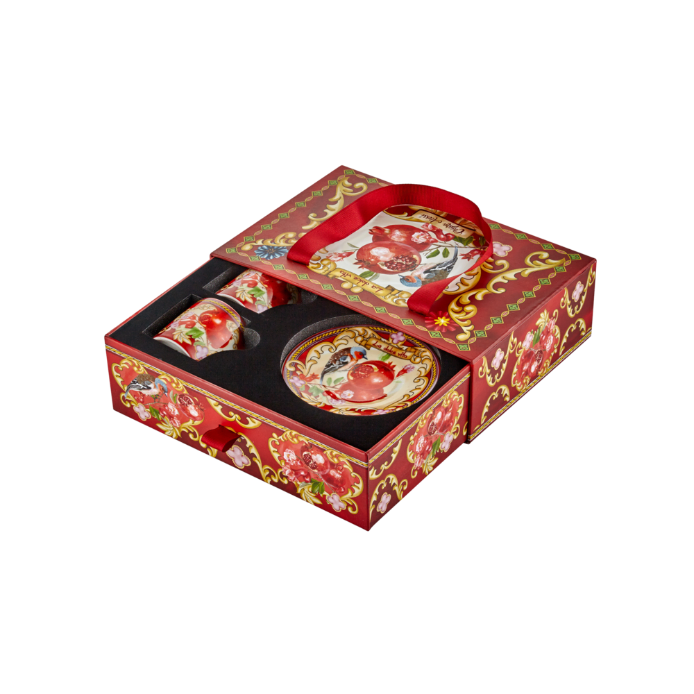 Chiara Alessi Capri Kırmızı Fincan Seti Kahve Fincanları