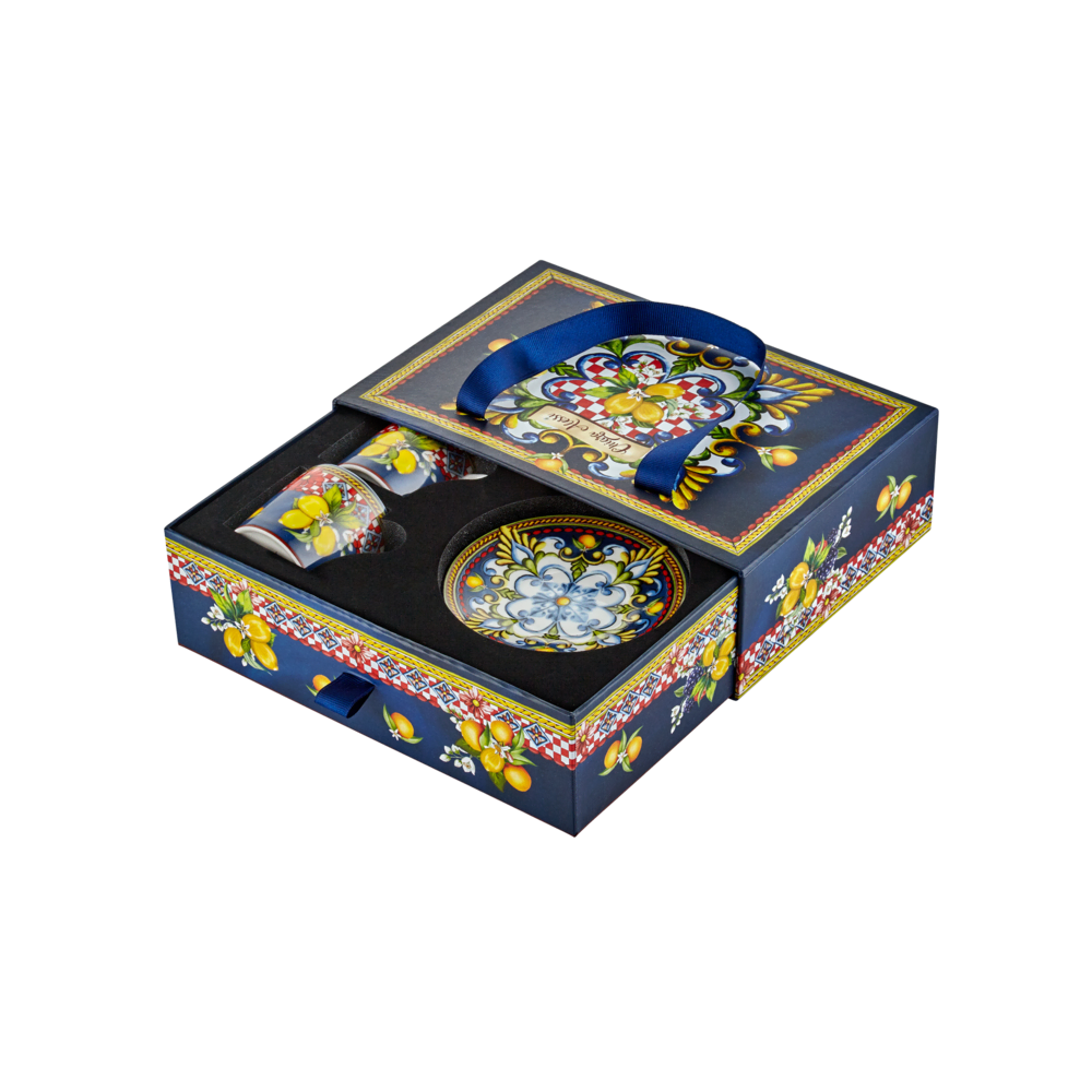 Chiara Alessi Capri Mavi Fincan Seti Kahve Fincanları