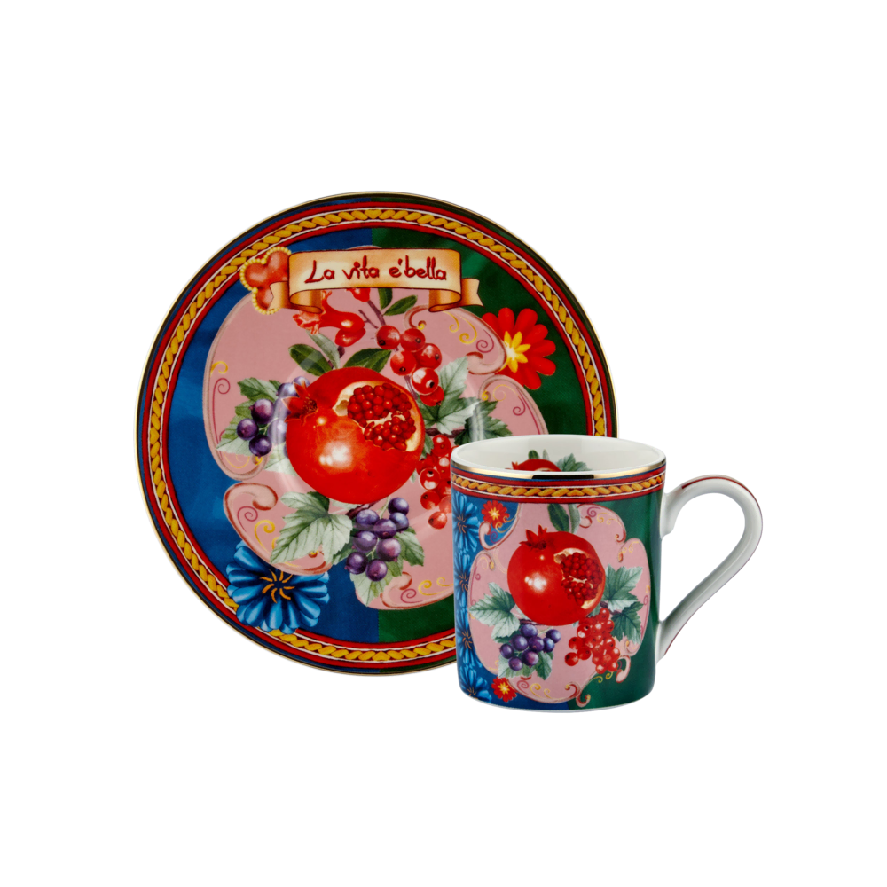 Chiara Alessi Capri Yeşil Fincan Seti Kahve Fincanları