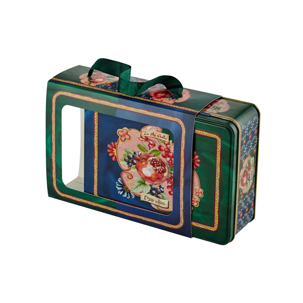 Chiara Alessi Capri Yeşil Metal Kutu Kahve Fincanları