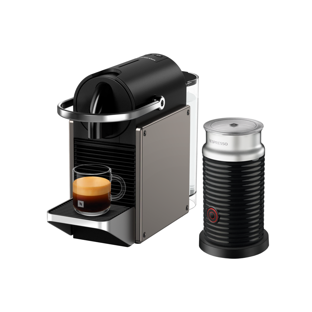 Nespresso Pixie Titan ve  Aeroccino 3 Espresso Makinesi