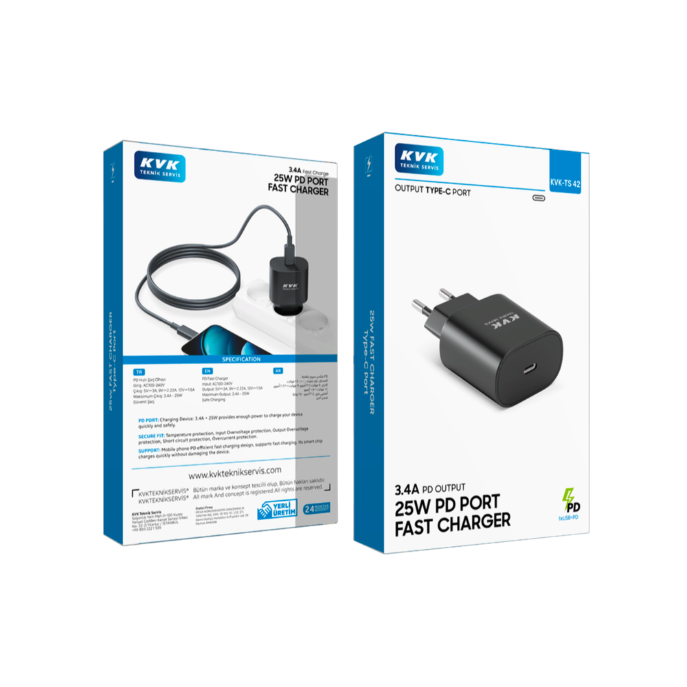 PD PORT FAST CHARGE 25 W Şarj Cihazları