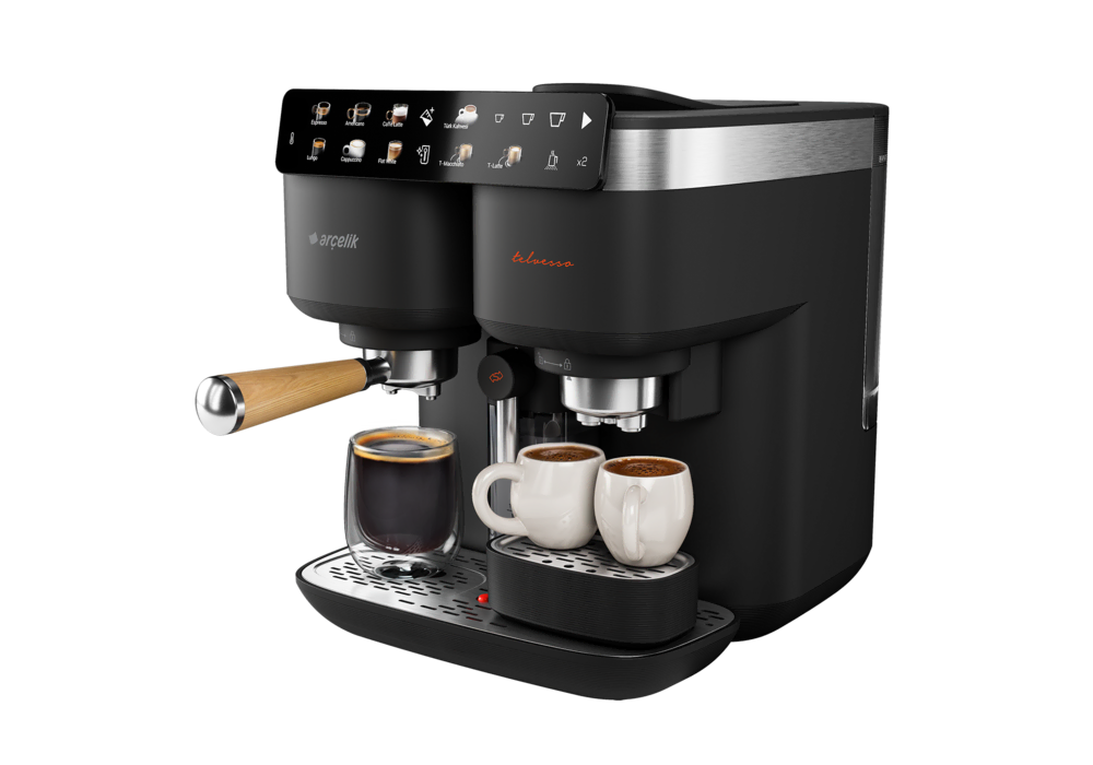 Arçelik TEM 9690 Telvesso® Türk Kahvesi Makinesi & Yarı Otomatik Espresso Makinesi&nbsp;(Fotoğraf 4/6)