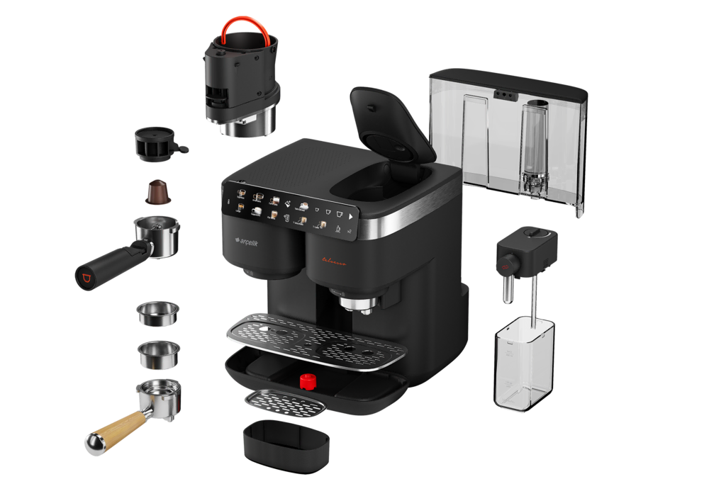 Arçelik TEM 9690 Telvesso® Türk Kahvesi Makinesi & Yarı Otomatik Espresso Makinesi&nbsp;(Fotoğraf 6/6)