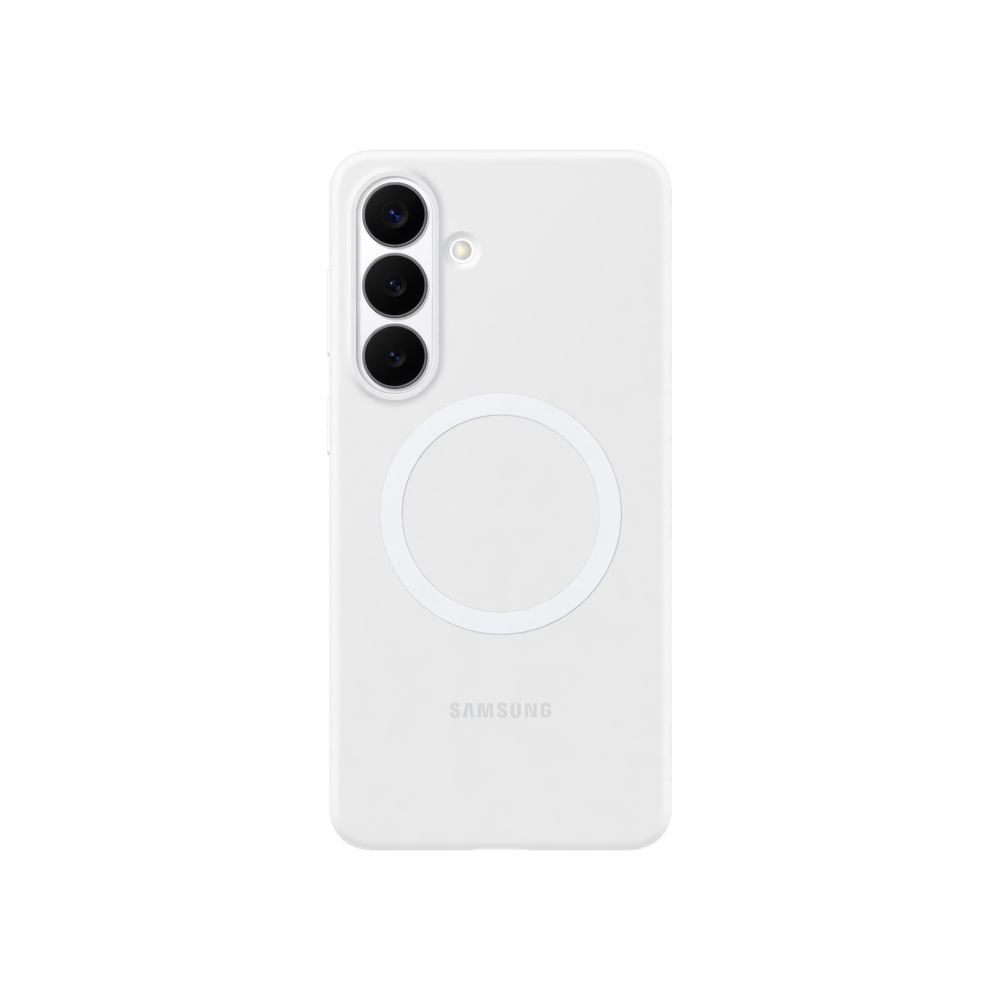 Samsung Glxy S26+ Silkon  Klıf  Beyaz Telefon Kılıfı