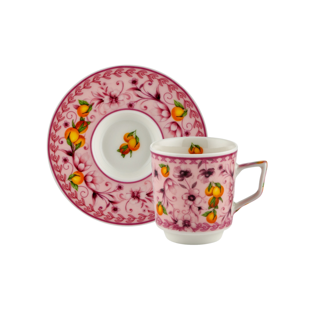 Chiara Alessi Arancia Pembe Fincan Kahve Fincanları