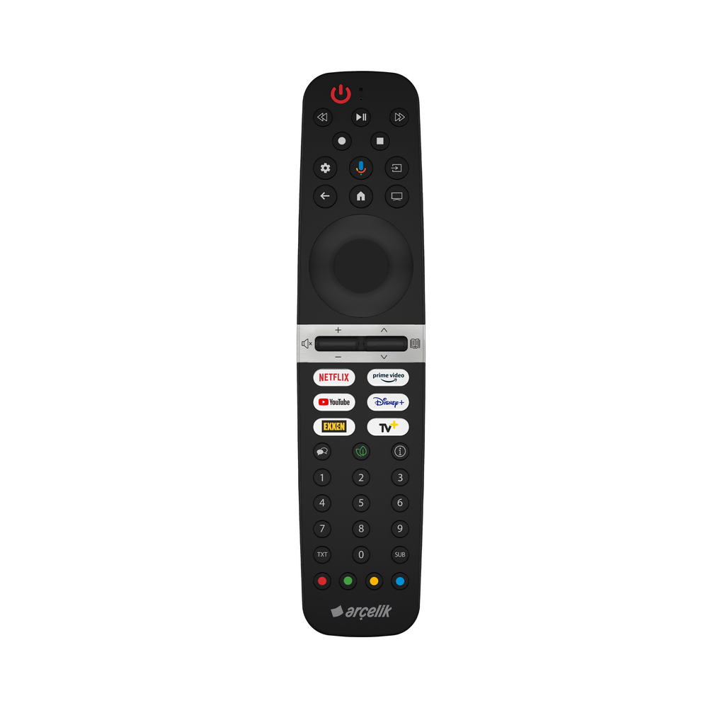 Arçelik TV Kumandası – Bluetooth & Kısayol Tuşlu Televizyon Aksesuarları